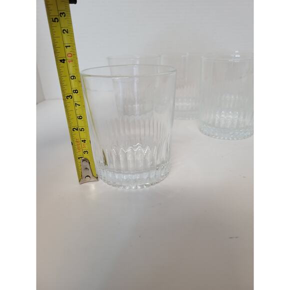 Vintage‎ CROWN ROYAL Embossed-Bottom Round Rocks Etched Whiskey Glass (set of 8) - Picture 8 of 8